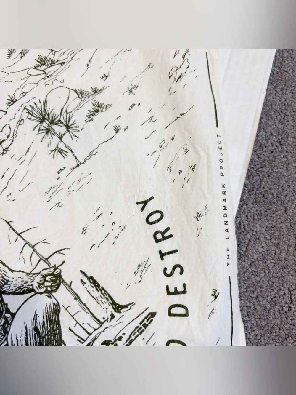 The Landmark Project Protect Our Forests Bandana Handkerchief Smokey The Bear